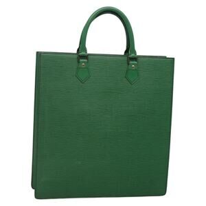 LOUIS VUITTON Epi Sac Plat Hand Bag Green M59084